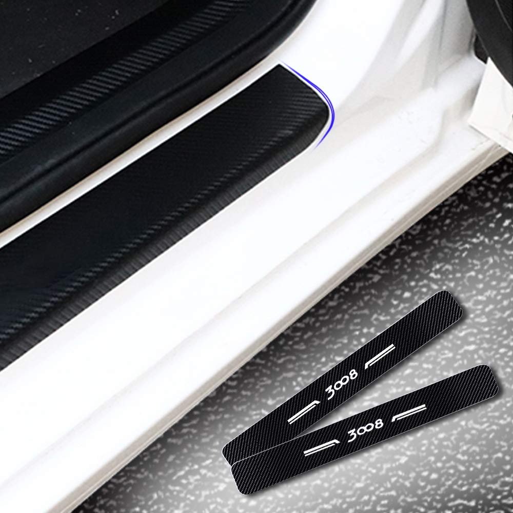 Amazon.co.jp: 適合 プジョー Peugeot 3008 スカッフプレート サイド